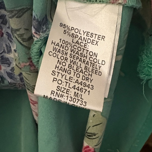 Umgee Teal Green Floral Kimono Cardigan with Pink Accents - Picture 3 of 6